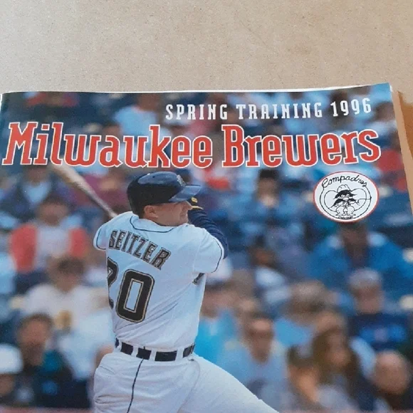 Brewers MLB Spring Training 1996 Program - Picture 2 of 8